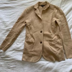 Jcrew Mercantile camel cotton sweater blazer